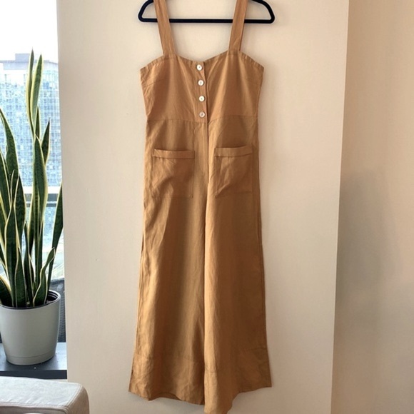 Sancia Alaro Wide-Leg Linen Jumpsuit Anthropologie - Picture 5 of 11